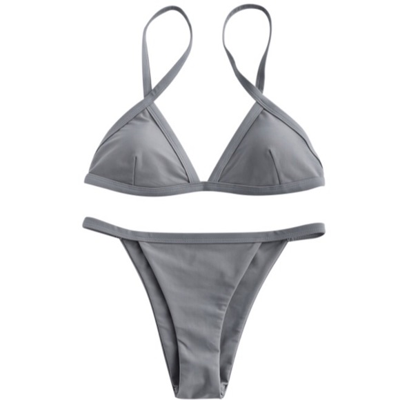 gray bikini set